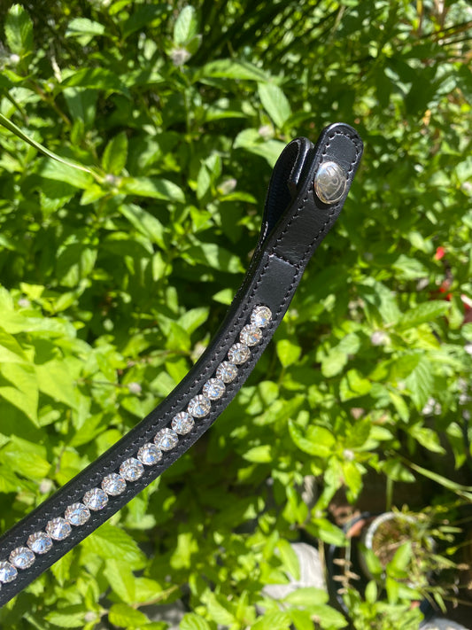 Glacier Mint Browband in Black or Brown leather